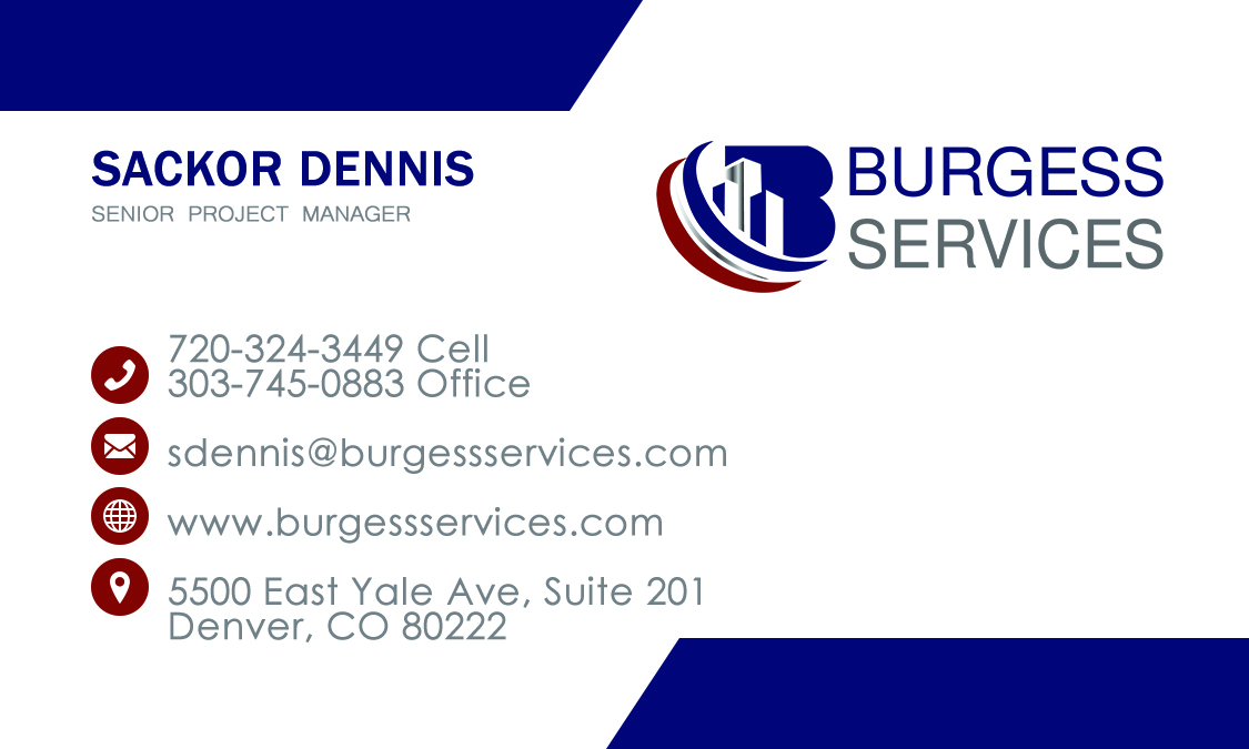 Burgess Services Business Card Design